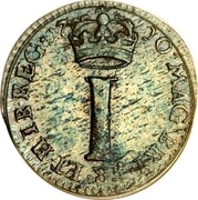 UK Penny Anne 1710 KM# 512 MAG BRI∙FR∙ET∙HIB∙REG ∙ I coin reverse UK Penny Anne 1710 KM# 512 MAG BRI∙FR∙ET∙HIB∙REG ∙ I coin reverse