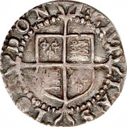 UK Penny Elizabeth I 1601 Sixth Coinage (1601-02). KM# 2 1:ETVI TAS LO...DON coin reverse UK Penny Elizabeth I 1601 Sixth Coinage (1601-02). KM# 2 1:ETVI TAS LO...DON coin reverse