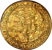 UK Rose Ryal James I (1604-1619) KM# 42 A∙DNO∙FACTVM∙EST∙ISTVD∙ET∙EST∙MIRAB∙IN∙OCVLIS∙NRIS coin reverse UK Rose Ryal James I (1604-1619) KM# 42 A∙DNO∙FACTVM∙EST∙ISTVD∙ET∙EST∙MIRAB∙IN∙OCVLIS∙NRIS coin reverse
