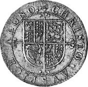 UK Shilling Charles I (1625-1649) First Milled Briot Issue (1631-32). KM# 165 CHRISTO∙AVSPICE∙REGNO. coin reverse UK Shilling Charles I (1625-1649) First Milled Briot Issue (1631-32). KM# 165 CHRISTO∙AVSPICE∙REGNO. coin reverse