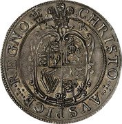 UK Shilling Charles I Bust (1625-1649) Tower KM# 106 CHRISTO AVSPICE REGNO C R coin reverse UK Shilling Charles I Bust (1625-1649) Tower KM# 106 CHRISTO AVSPICE REGNO C R coin reverse
