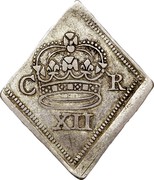 UK Shilling Charles I Newark siege 1645 KM# 370 C R XII coin obverse UK Shilling Charles I Newark siege 1645 KM# 370 C R XII coin obverse