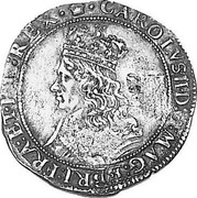 UK Shilling Charles II (1661-1662) KM# 406 ∙CAROLVS∙II∙D:G:MAG:BRIT:FRA:ET∙HIB∙REX∙ coin obverse