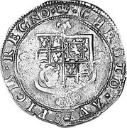 UK Shilling Charles II (1661-1662) KM# 406 ∙CHRISTO ∙ AVSPICE ∙ REGNO∙ coin reverse
