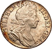 UK Shilling William III 1700 KM# 504.4 GVLIELMVS III DEI GRA coin obverse UK Shilling William III 1700 KM# 504.4 GVLIELMVS III DEI GRA coin obverse