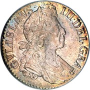 UK Shilling William III Fifth bust 1700 Oval Os KM# 504.1 GVLIELMVS∙ III∙DEI∙GRA coin obverse UK Shilling William III Fifth bust 1700 Oval Os KM# 504.1 GVLIELMVS∙ III∙DEI∙GRA coin obverse