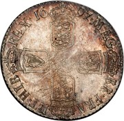 UK Shilling William III Third bust 1697 KM# 497.1 MAG∙BR∙FRA∙ET∙HIB REX ∙16 97∙ coin reverse UK Shilling William III Third bust 1697 KM# 497.1 MAG∙BR∙FRA∙ET∙HIB REX ∙16 97∙ coin reverse