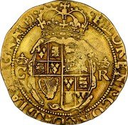 UK Unite Charles I (1643-1644) Worcester KM# 255 FLORENT CONCORDIA REGNA P C R coin reverse UK Unite Charles I (1643-1644) Worcester KM# 255 FLORENT CONCORDIA REGNA P C R coin reverse