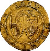 UK Unite Unite Commonwealth Coin 1660 KM# 395.2 GOD WITH VS 1660 XX coin reverse