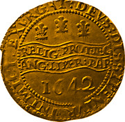 UK Unite Charles I 1642 Oxford KM# 229 EXVRGAT∙DEVS∙DISSIPENTVR∙INIMICI: ∙RELIG:PROT∙LEG:ANG:LIBER∙PAR 1642 coin reverse UK Unite Charles I 1642 Oxford KM# 229 EXVRGAT∙DEVS∙DISSIPENTVR∙INIMICI: ∙RELIG:PROT∙LEG:ANG:LIBER∙PAR 1642 coin reverse