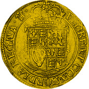 UK Unite Charles I (1642) Shrewsbury KM# 337 FLORENT CONCORDIA REGNA coin reverse UK Unite Charles I (1642) Shrewsbury KM# 337 FLORENT CONCORDIA REGNA coin reverse