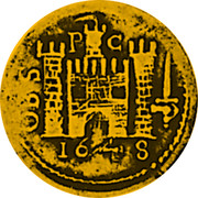 UK Unite Charles I 1648 Second Issue: In the name of Charles II. Legend varieties exist. KM# 385 P C 1648 OBS coin reverse UK Unite Charles I 1648 Second Issue: In the name of Charles II. Legend varieties exist. KM# 385 P C 1648 OBS coin reverse