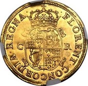 UK Unite Charles II (1660-1662) KM# 415 ∙FLORENT∙CONCORDIA ∙ REGNA∙ C R coin reverse UK Unite Charles II (1660-1662) KM# 415 ∙FLORENT∙CONCORDIA ∙ REGNA∙ C R coin reverse