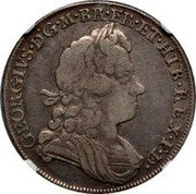 UK 1/2 Crown George I Roses and plumes 1717 KM# 540.1 GEORGIVS ∙ D ∙ G ∙ M ∙ BR ∙ FR ∙ ET ∙ HIB ∙ REX ∙ F ∙ D ∙ coin obverse UK 1/2 Crown George I Roses and plumes 1717 KM# 540.1 GEORGIVS ∙ D ∙ G ∙ M ∙ BR ∙ FR ∙ ET ∙ HIB ∙ REX ∙ F ∙ D ∙ coin obverse