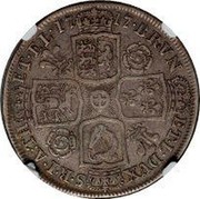 UK 1/2 Crown George I Roses and plumes 1717 KM# 540.1 BRVN ET ∙ L ∙ DVX S ∙ R ∙ I ∙ A ∙ TH ET ∙ EL ∙ coin reverse UK 1/2 Crown George I Roses and plumes 1717 KM# 540.1 BRVN ET ∙ L ∙ DVX S ∙ R ∙ I ∙ A ∙ TH ET ∙ EL ∙ coin reverse