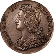 UK 1/2 Crown George II Roses in angles small letters 1739 KM# 574.2 GEORGIVS ∙ II ∙ - DEI ∙ GRATIA ∙ coin obverse UK 1/2 Crown George II Roses in angles small letters 1739 KM# 574.2 GEORGIVS ∙ II ∙ - DEI ∙ GRATIA ∙ coin obverse