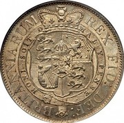 UK 1/2 Crown George III 1817 KM# 672 BRITANNIARUM REX FID: DEF: coin reverse UK 1/2 Crown George III 1817 KM# 672 BRITANNIARUM REX FID: DEF: coin reverse