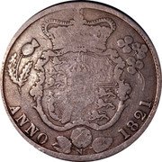 UK 1/2 Crown George IV 1821 KM# 676 ANNO coin reverse UK 1/2 Crown George IV 1821 KM# 676 ANNO coin reverse