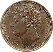 UK 1/2 Farthing George IV 1828 KM# 704.1 GEORGIUS IV DEI GRATIA coin obverse UK 1/2 Farthing George IV 1828 KM# 704.1 GEORGIUS IV DEI GRATIA coin obverse