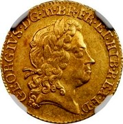 UK 1/2 Guinea George I no elephant and castle below head 1717 KM# 541.1 GEORGIVS ∙ D ∙ G ∙ M ∙ BR ∙ FR ∙ ET ∙ HIB ∙ REX ∙ F ∙ D ∙ coin obverse UK 1/2 Guinea George I no elephant and castle below head 1717 KM# 541.1 GEORGIVS ∙ D ∙ G ∙ M ∙ BR ∙ FR ∙ ET ∙ HIB ∙ REX ∙ F ∙ D ∙ coin obverse