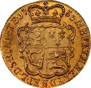 UK 1/2 Guinea George II 1756 KM# 587 F ∙ D ∙ B ∙ ET ∙ L ∙ D ∙ S ∙ R ∙ I ∙ A ∙ T ∙ ET ∙ E ∙ M ∙ B ∙ F ∙ ET ∙ H ∙ REX ∙ coin reverse UK 1/2 Guinea George II 1756 KM# 587 F ∙ D ∙ B ∙ ET ∙ L ∙ D ∙ S ∙ R ∙ I ∙ A ∙ T ∙ ET ∙ E ∙ M ∙ B ∙ F ∙ ET ∙ H ∙ REX ∙ coin reverse