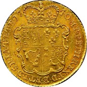 UK 1/2 Guinea George II (Half Guinea) 1740 KM# 580.1 F ∙ D ∙ B ∙ ET ∙ L ∙ D ∙ S ∙ R ∙ I ∙ A ∙ T ∙ ET ∙ E ∙ M ∙ B ∙ F ∙ ET ∙ H ∙ REX ∙ coin reverse UK 1/2 Guinea George II (Half Guinea) 1740 KM# 580.1 F ∙ D ∙ B ∙ ET ∙ L ∙ D ∙ S ∙ R ∙ I ∙ A ∙ T ∙ ET ∙ E ∙ M ∙ B ∙ F ∙ ET ∙ H ∙ REX ∙ coin reverse