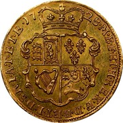 UK 1/2 Guinea George II no E.I.C. below head 1728 KM# 565.1 F ∙ D ∙ B ∙ ET ∙ L ∙ D ∙ S ∙ R ∙ I ∙ A ∙ T ∙ ET ∙ E ∙ M ∙ B ∙ F ∙ ET ∙ H ∙ REX ∙ coin reverse UK 1/2 Guinea George II no E.I.C. below head 1728 KM# 565.1 F ∙ D ∙ B ∙ ET ∙ L ∙ D ∙ S ∙ R ∙ I ∙ A ∙ T ∙ ET ∙ E ∙ M ∙ B ∙ F ∙ ET ∙ H ∙ REX ∙ coin reverse