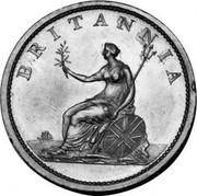 UK 1/2 Penny George III 1806 Proof KM# 662a BRITANNIA coin reverse UK 1/2 Penny George III 1806 Proof KM# 662a BRITANNIA coin reverse