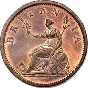 UK 1/2 Penny George III 1807 KM# 662 BRITANNIA coin reverse UK 1/2 Penny George III 1807 KM# 662 BRITANNIA coin reverse
