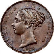 UK 1/2 Penny Victoria 1838 KM# 726 VICTORIA DEI GRATIA coin obverse UK 1/2 Penny Victoria 1838 KM# 726 VICTORIA DEI GRATIA coin obverse