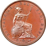 UK 1/2 Penny William IV 1831 Proof KM# 706a BRITANNIAR: REX FID: DEF: coin reverse UK 1/2 Penny William IV 1831 Proof KM# 706a BRITANNIAR: REX FID: DEF: coin reverse