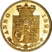 UK 1/2 Sovereign George IV 1825 KM# 689 ANNO coin reverse UK 1/2 Sovereign George IV 1825 KM# 689 ANNO coin reverse