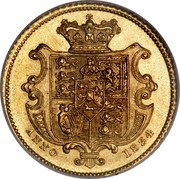 UK 1/2 Sovereign William IV 1834 KM# 720 ANNO 1834 coin reverse UK 1/2 Sovereign William IV 1834 KM# 720 ANNO 1834 coin reverse