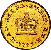 UK 1/3 Guinea George III 1799 KM# 620 MAG ∙ BRI ∙ FR ∙ ET ∙ HIB ∙ REX ∙ coin reverse UK 1/3 Guinea George III 1799 KM# 620 MAG ∙ BRI ∙ FR ∙ ET ∙ HIB ∙ REX ∙ coin reverse