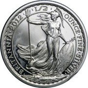 UK 1 Pound (Britannia) KM# 1081 'BRITANNIA'1998' '1/2' 'OUNCE'FINE'SILVER' P.NATHAN coin reverse UK 1 Pound (Britannia) KM# 1081 'BRITANNIA'1998' '1/2' 'OUNCE'FINE'SILVER' P.NATHAN coin reverse