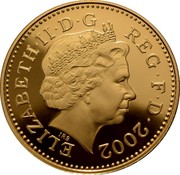 UK 10 Pence Crowned Lion 2002 British Royal Mint Proof KM# 989b ELIZABETH∙II∙D∙G REG∙F∙D∙2002 IRB coin obverse UK 10 Pence Crowned Lion 2002 British Royal Mint Proof KM# 989b ELIZABETH∙II∙D∙G REG∙F∙D∙2002 IRB coin obverse