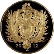 UK 1000 Pounds Queen's Diamond Jubilee 2012 British Royal Mint Proof KM# 1263 20 12 IRB coin reverse