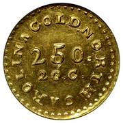 USA $2.50 (1831-42) KM# 92.2 Christopher Bechtler (North Carolina) NORTH CAROLINA GOLD. 2.50. 20. C. coin obverse USA $2.50 (1831-42) KM# 92.2 Christopher Bechtler (North Carolina) NORTH CAROLINA GOLD. 2.50. 20. C. coin obverse