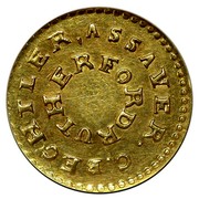 USA $2.50 (1831-42) KM# 92.2 Christopher Bechtler (North Carolina) C. BECHTLER ASSAYER. coin reverse USA $2.50 (1831-42) KM# 92.2 Christopher Bechtler (North Carolina) C. BECHTLER ASSAYER. coin reverse