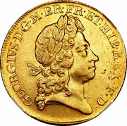UK 2 Guineas George I 1720 KM# 554 GEORGIVS ∙ D ∙ G ∙ M ∙ BR ∙ FR ∙ ET ∙ HIB ∙ REX ∙ F ∙ D ∙ coin obverse UK 2 Guineas George I 1720 KM# 554 GEORGIVS ∙ D ∙ G ∙ M ∙ BR ∙ FR ∙ ET ∙ HIB ∙ REX ∙ F ∙ D ∙ coin obverse