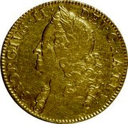 UK 2 Guineas George II 1748 KM# 589 GEORGIVS∙ II∙DEI∙GRATIA∙ coin obverse UK 2 Guineas George II 1748 KM# 589 GEORGIVS∙ II∙DEI∙GRATIA∙ coin obverse