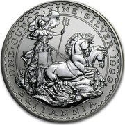 UK 2 Pounds 20th Anniversary Britannia 1999 British Royal Mint Proof KM# 1000 ONE'OUNCE'FINE'SILVER'2009 BRITANNIA PH coin reverse UK 2 Pounds 20th Anniversary Britannia 1999 British Royal Mint Proof KM# 1000 ONE'OUNCE'FINE'SILVER'2009 BRITANNIA PH coin reverse