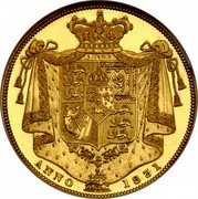 UK 2 Pounds William IV 1831 Proof KM# 718 ANNO 1831 coin reverse