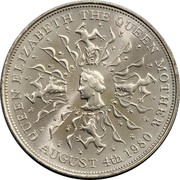 UK 25 New Pence 80th Birthday of the Queen Mother 1980 KM# 921 QUEEN ELIZABETH THE QUEEN MOTHER AUGUST 4TH 1980 coin reverse UK 25 New Pence 80th Birthday of the Queen Mother 1980 KM# 921 QUEEN ELIZABETH THE QUEEN MOTHER AUGUST 4TH 1980 coin reverse