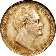 UK 4 Pence Groat 1834 KM# 711 GULIELMUS IIII D:G: BRITANNIAR REX F:D: coin obverse UK 4 Pence Groat 1834 KM# 711 GULIELMUS IIII D:G: BRITANNIAR REX F:D: coin obverse