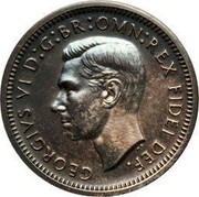 UK 4 Pence Groat 1950 Prooflike KM# 874 GEORGIVS VI D:G:BR:OMN:REX FIDEI DEF. HP coin obverse UK 4 Pence Groat 1950 Prooflike KM# 874 GEORGIVS VI D:G:BR:OMN:REX FIDEI DEF. HP coin obverse