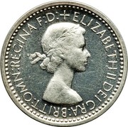 UK 4 Pence Groat 1953 Prooflike KM# 888 + ELIZABETH II DEI GRA:BRITT:OMN:REGINA F:D: coin obverse
