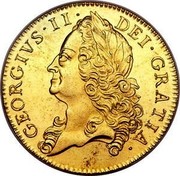UK 5 Guineas George II (5 Guineas) 1748 KM# 586.2 GEORGIVS ∙ II ∙ DEI ∙ GRATIA coin obverse UK 5 Guineas George II (5 Guineas) 1748 KM# 586.2 GEORGIVS ∙ II ∙ DEI ∙ GRATIA coin obverse