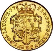 UK 5 Guineas George II (5 Guineas) 1748 KM# 586.2 F ∙ D ∙ B ∙ ET ∙ L ∙ D ∙ S ∙ R ∙ I ∙ A ∙ T ∙ ET ∙ E ∙ M ∙ B ∙ F ∙ ET ∙ H ∙ REX ∙ coin reverse UK 5 Guineas George II (5 Guineas) 1748 KM# 586.2 F ∙ D ∙ B ∙ ET ∙ L ∙ D ∙ S ∙ R ∙ I ∙ A ∙ T ∙ ET ∙ E ∙ M ∙ B ∙ F ∙ ET ∙ H ∙ REX ∙ coin reverse