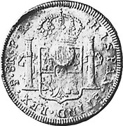 UK 5 Shillings Countermarked 1791-1808 CM Date: ND(1797) KM# 626 HISPAN ET IND REX 8R P R coin reverse UK 5 Shillings Countermarked 1791-1808 CM Date: ND(1797) KM# 626 HISPAN ET IND REX 8R P R coin reverse